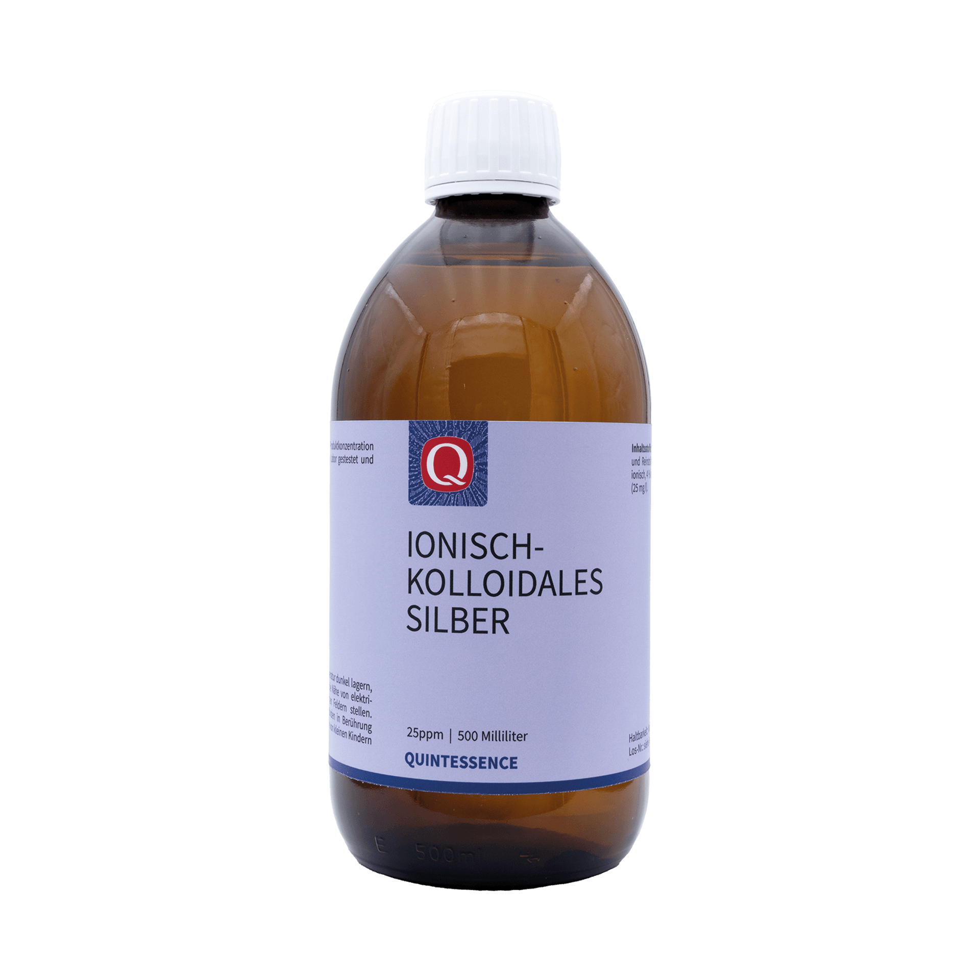 Ionisch-kolloidales Silber 25 ppm, 500 ml