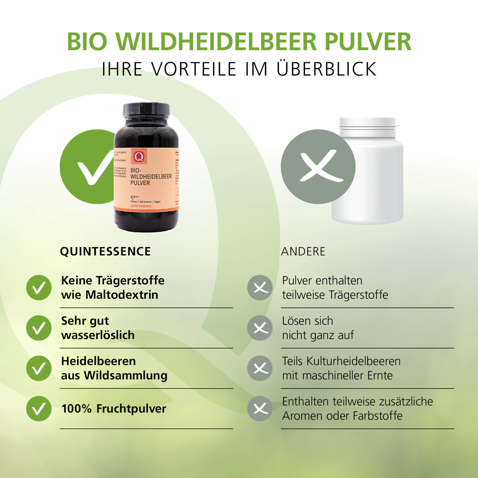 Bio Wildheidelbeer Pulver, 100 g