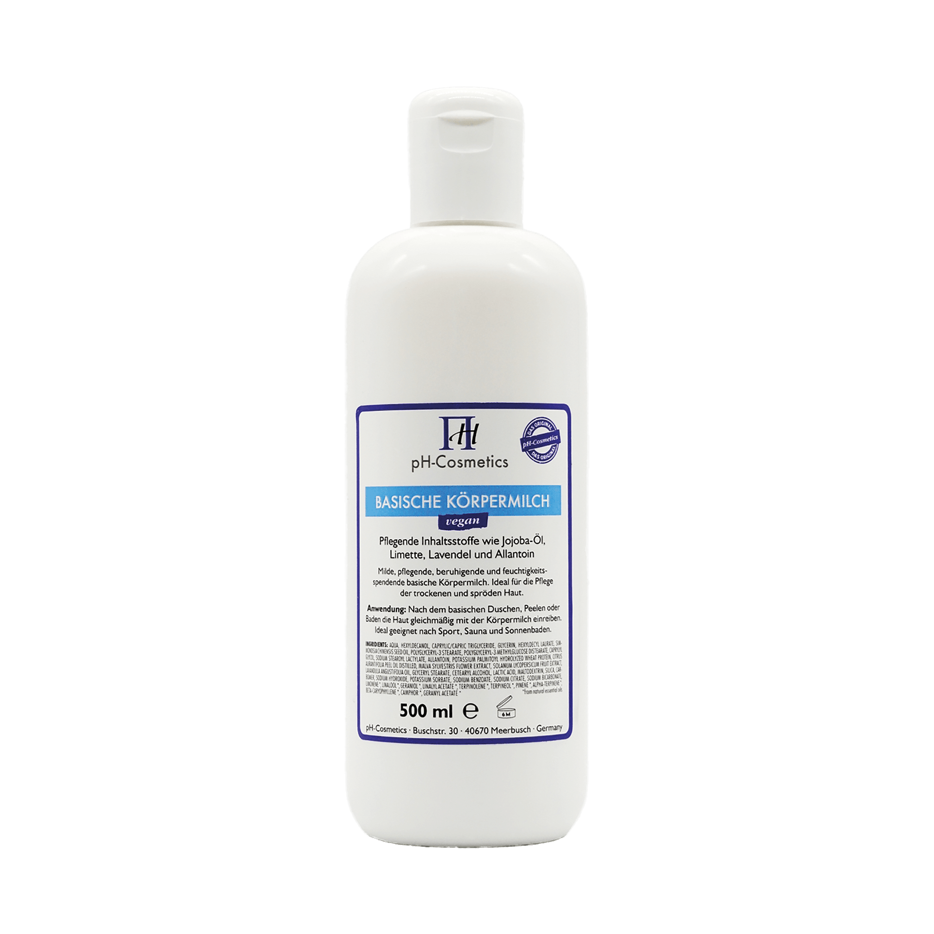 pH-Cosmetics Basische Körpermilch, pH 7.5, 500 ml