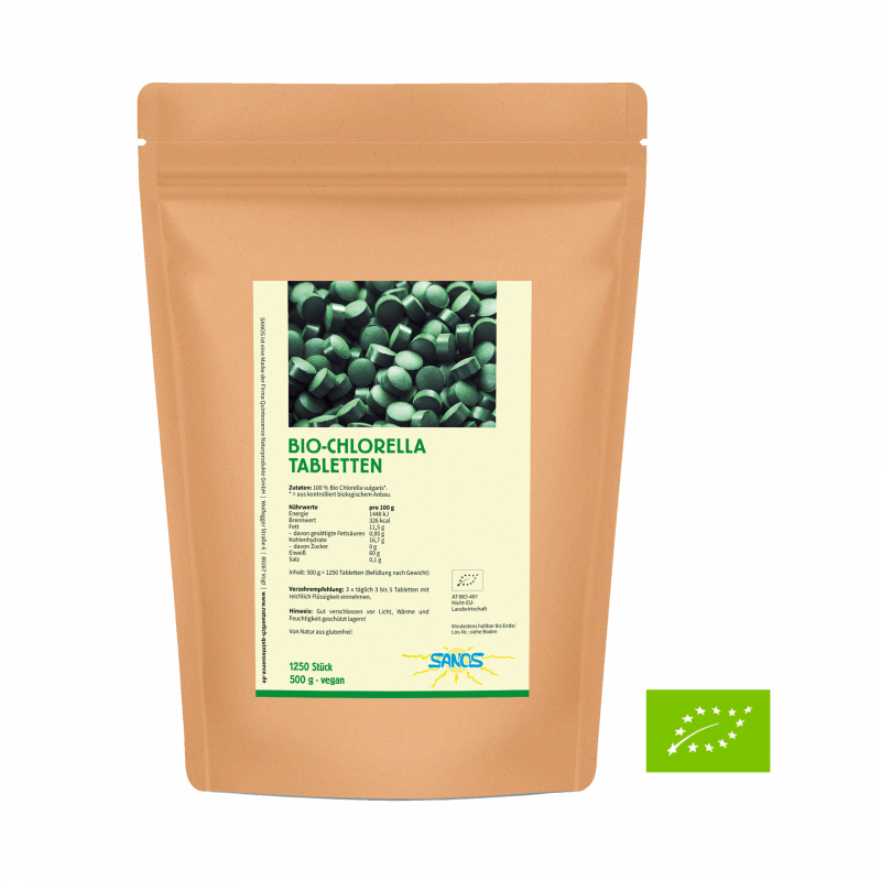 Bio-Chlorella Tabletten, 1250 Stück, 500 g